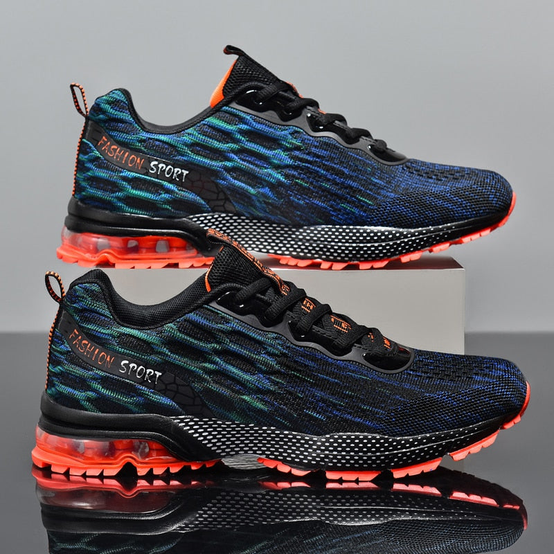 Men Sneakers Plus Size 46 Running Shoes Man Sports Shoes Casual Couple Trainers Shock Absorption Air Cushion Tennis Gym Shoes