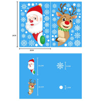 Merry Christmas Wall Window Stickers Christmas Decorations For Home Navidad 2022 Christmas Ornaments Gift Happy New Year 2023