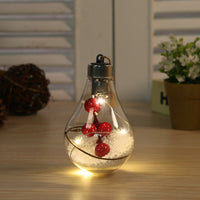 Waterproof Christmas Led Decorative Ball Lamp Transparent Pendant Christmas Navidad Decorative 2023 New Year Luminous Bulb