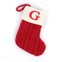 Christmas Socks Red Snowflake Alphabet Letters Merry Christmas Decorations For Home 2022 Xmas Navidad Natal Gifts New Year 2023