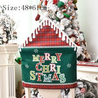 Christmas Chair Covers Santa Claus Hat Christmas Dinner Chair Back Covers Table Decor Christmas Decor for Home New Year 2023