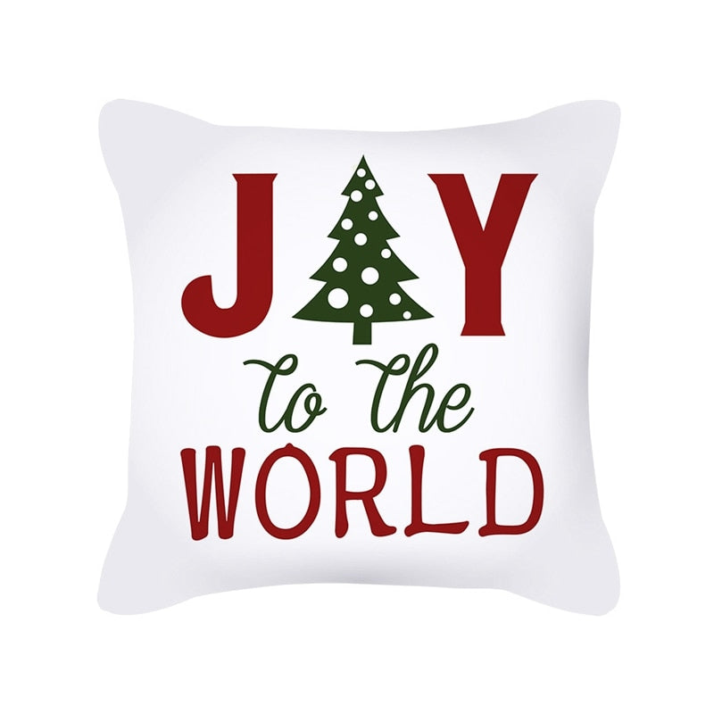 45cm Merry Christmas Decorations For Home Christmas Cushion Cover Pillowcase Happy New Year Decorations 2023 Navidad Acsesirios