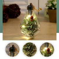 Waterproof Christmas Led Decorative Ball Lamp Transparent Pendant Christmas Navidad Decorative 2023 New Year Luminous Bulb