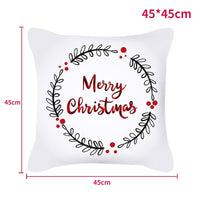 45cm Merry Christmas Decorations For Home Christmas Cushion Cover Pillowcase Happy New Year Decorations 2023 Navidad Acsesirios