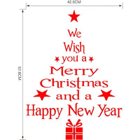 Merry Christmas Wall Window Stickers Christmas Decorations For Home Navidad 2022 Christmas Ornaments Gift Happy New Year 2023