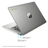 HP 14" Pentium 4GB/64GB Chromebook, 14" HD Display, Intel Pentium Silver N5000, 4GB RAM, 64GB eMMC, Intel UHD Graphics 605, 14a-na0031wm