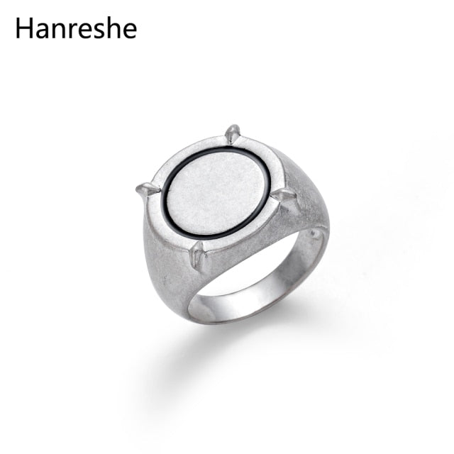 Hanreshe Ladybug Enamel Ring Design Boy Girl Gift Classic Jewelry Party Engagement Ring Cute Black Ring Men