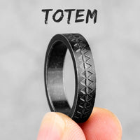 Simple Punk Retro Black Stainless Steel Mens Rings for Women Couple Lover Boy Girlfriend Biker Jewelry Creativity Gift Wholesale