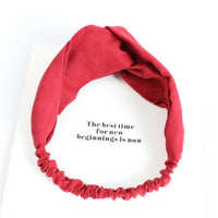 Knot Elastic Hair Bands Soft Twisted Knotted Headwrap