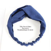 Knot Elastic Hair Bands Soft Twisted Knotted Headwrap