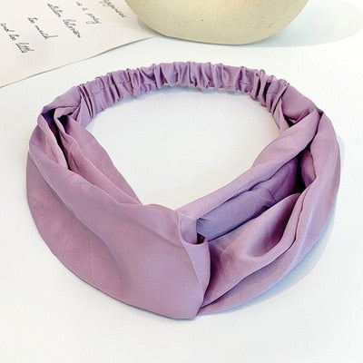 Knot Elastic Hair Bands Soft Twisted Knotted Headwrap