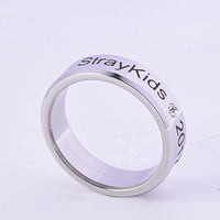 Kpop Stray Kids Alloy Ring Simple Fashion style for Lover fans gift collection Wanna One Bigbang Finger ring kpop stray kids