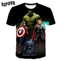 Summer Fashion Children Spider-mαn 3D Cartoon Movie T-shirt Children Boys Short Sleeves Tees Baby Kids Tops For Girls Clothes