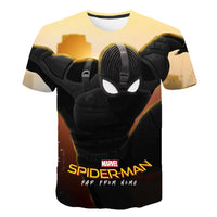 Summer Fashion Children Spider-mαn 3D Cartoon Movie T-shirt Children Boys Short Sleeves Tees Baby Kids Tops For Girls Clothes