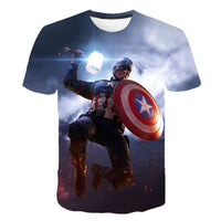 Summer Fashion Children Spider-mαn 3D Cartoon Movie T-shirt Children Boys Short Sleeves Tees Baby Kids Tops For Girls Clothes