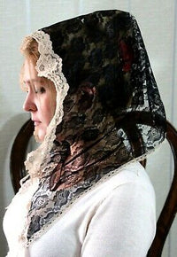 Flowergirl Veils First Communion Veil Lace Floral Edge Veil Headwrap for Grils F5